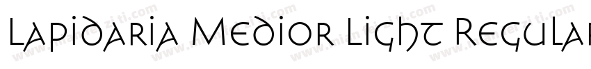 Lapidaria Medior Light Regular字体转换